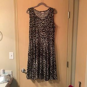 Animal print dress